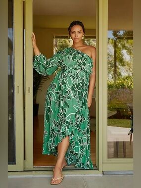 farm rio beaded macaws midi dress | Dresses | Nwt Farm Rio Flaunting voluminous puff sleeves